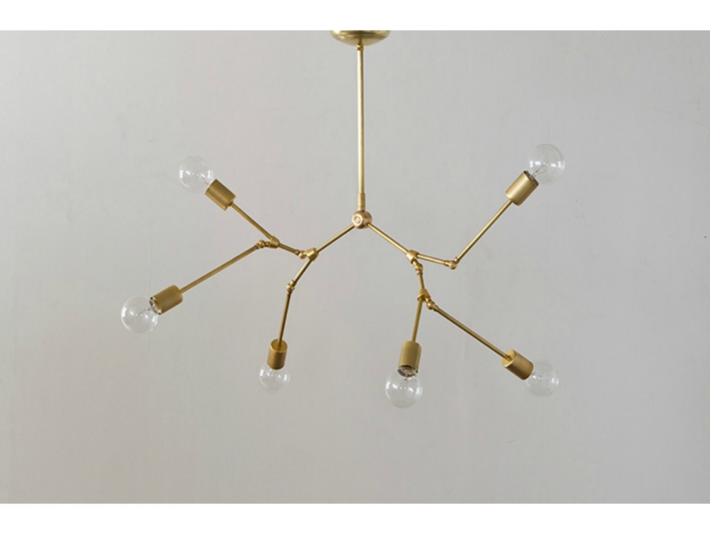 SOLID BRASS LAMP 6SPOT chandelier | JOURNAL STANDARD FURNITURE