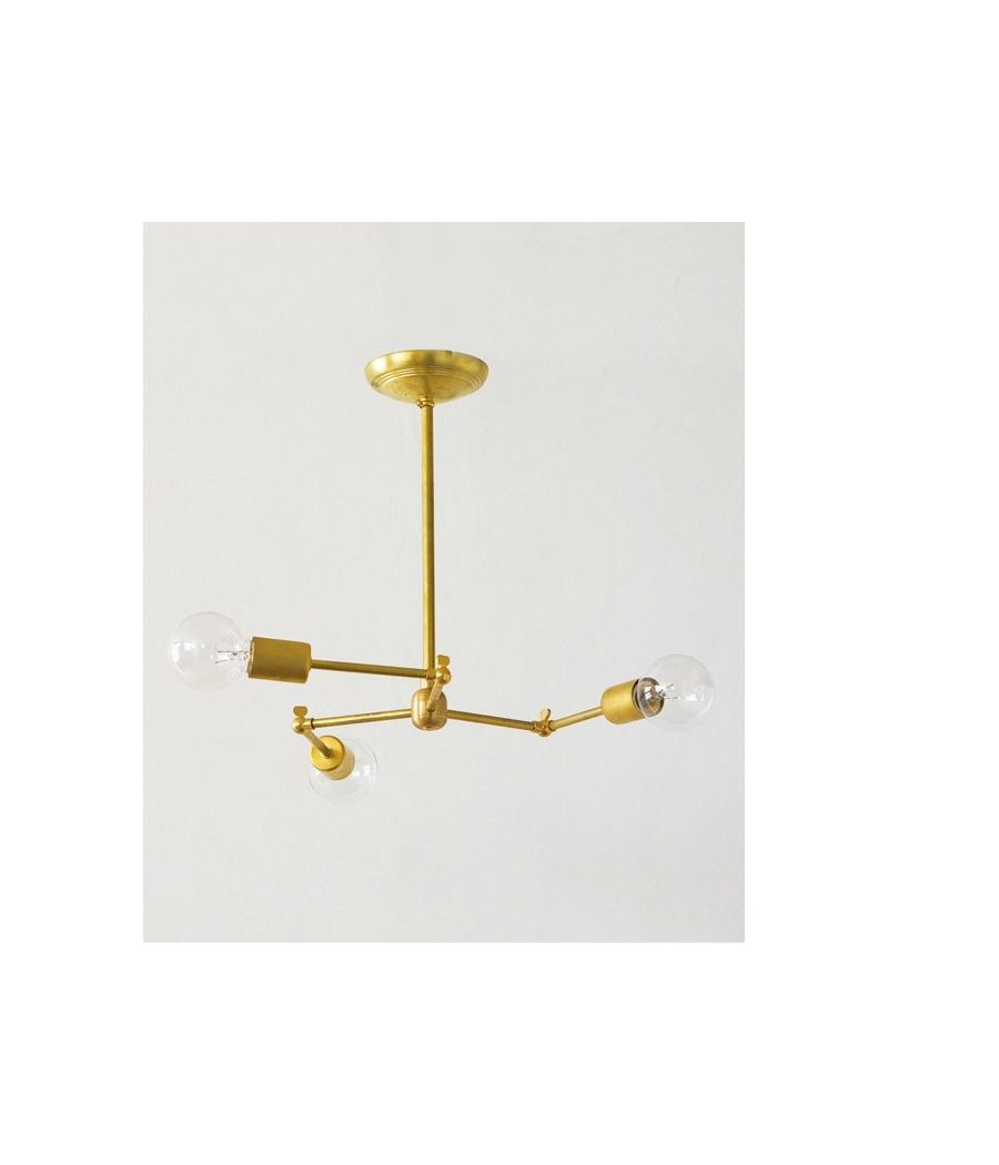 SOLID BRASS LAMP 3ARM / BRASS | JOURNAL STANDARD FURNITURE