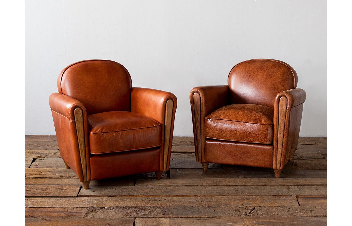 OAKS CLUB CHAIR / CRACK LEATHER | JOURNAL STANDARD FURNITURE