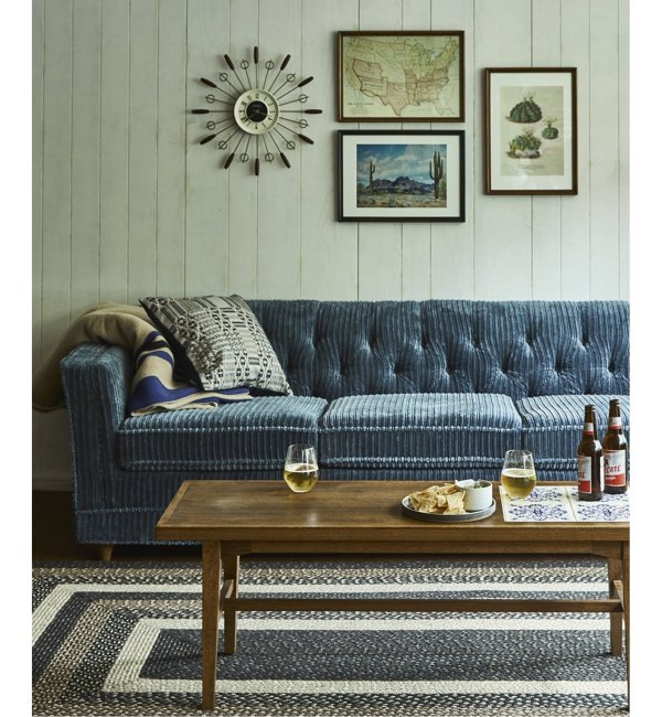 LAKEWOOD SOFA 3P / BLUE GRAY | JOURNAL STANDARD FURNITURE