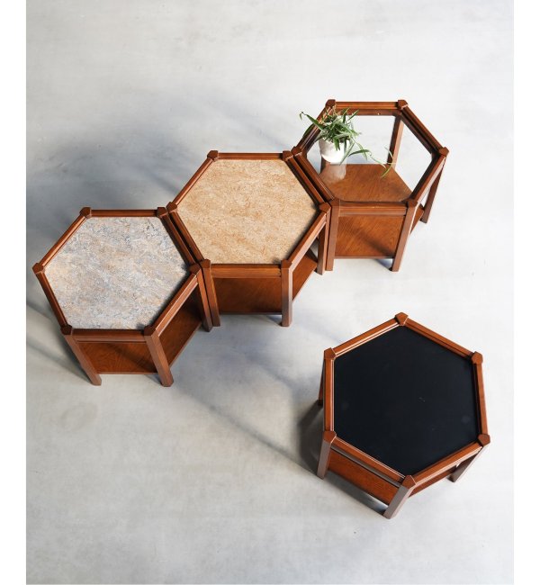 BROOKS HEXAGON TABLE / GLASS | JOURNAL STANDARD FURNITURE