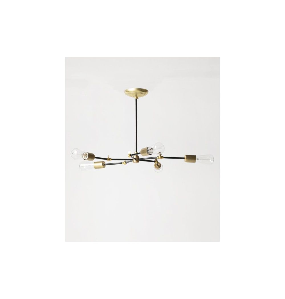 SOLID BRASS LAMP 5ARM / BLACK | JOURNAL STANDARD FURNITURE